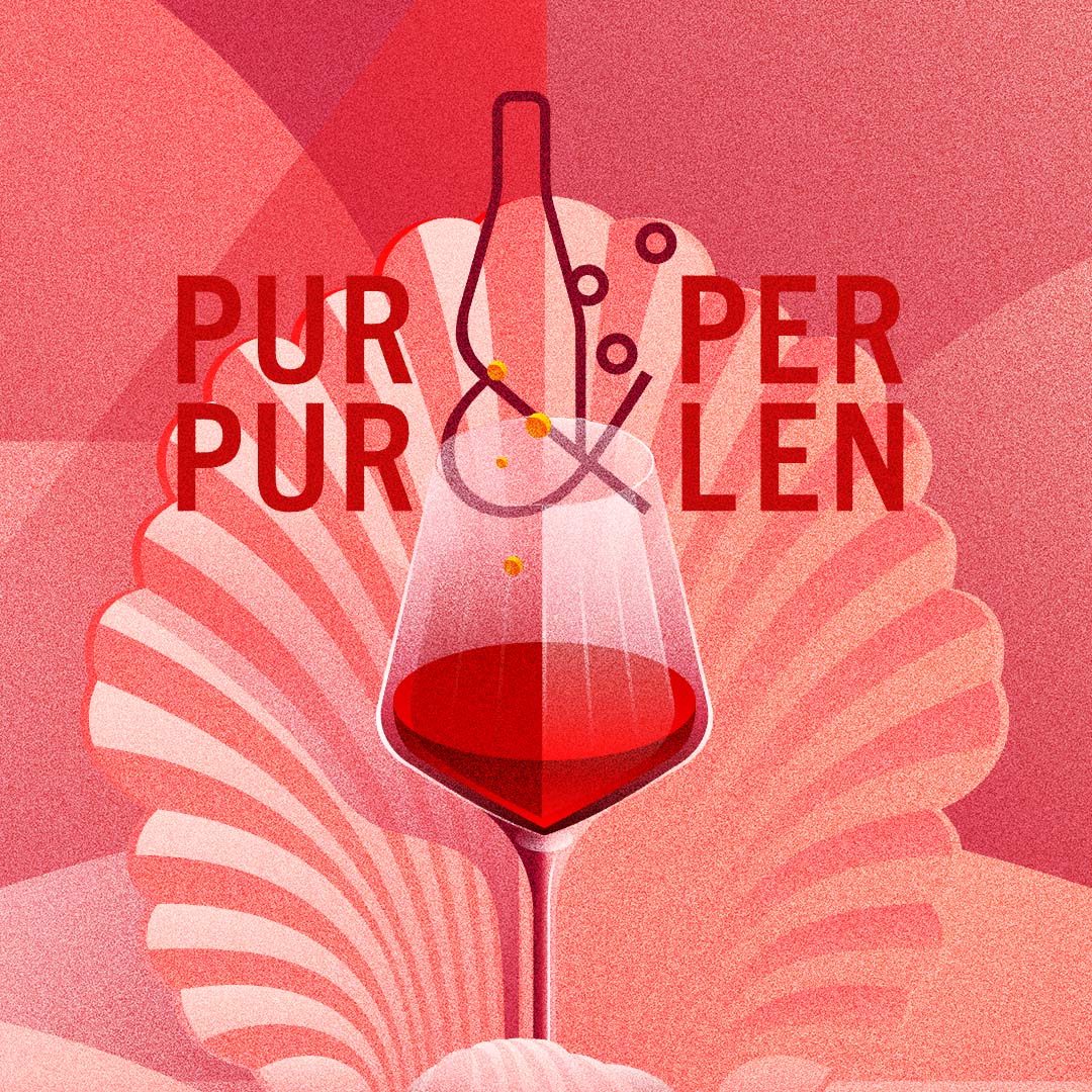 Purpur & Perlen Titelmotiv